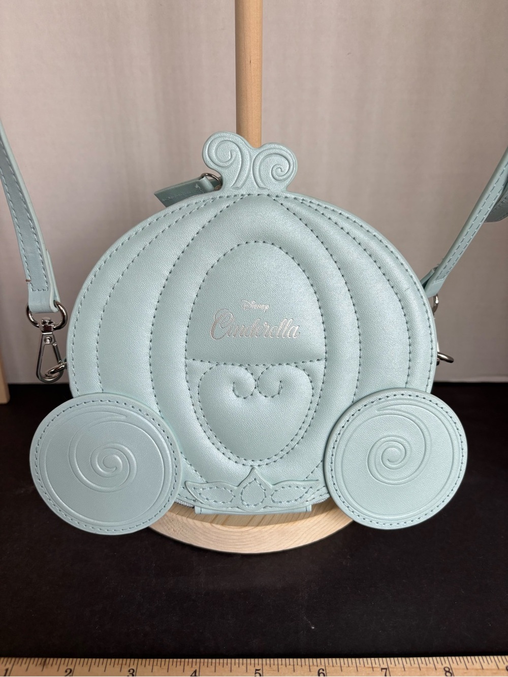 Disney Cinderella Mint Blue Carriage Crossbody Bag